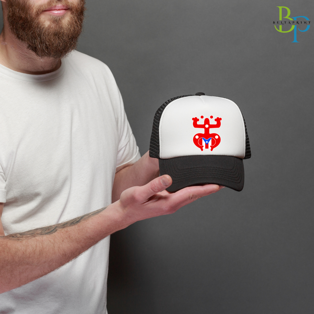 Puerto Rico Hat - Coquí with Flag Colors
