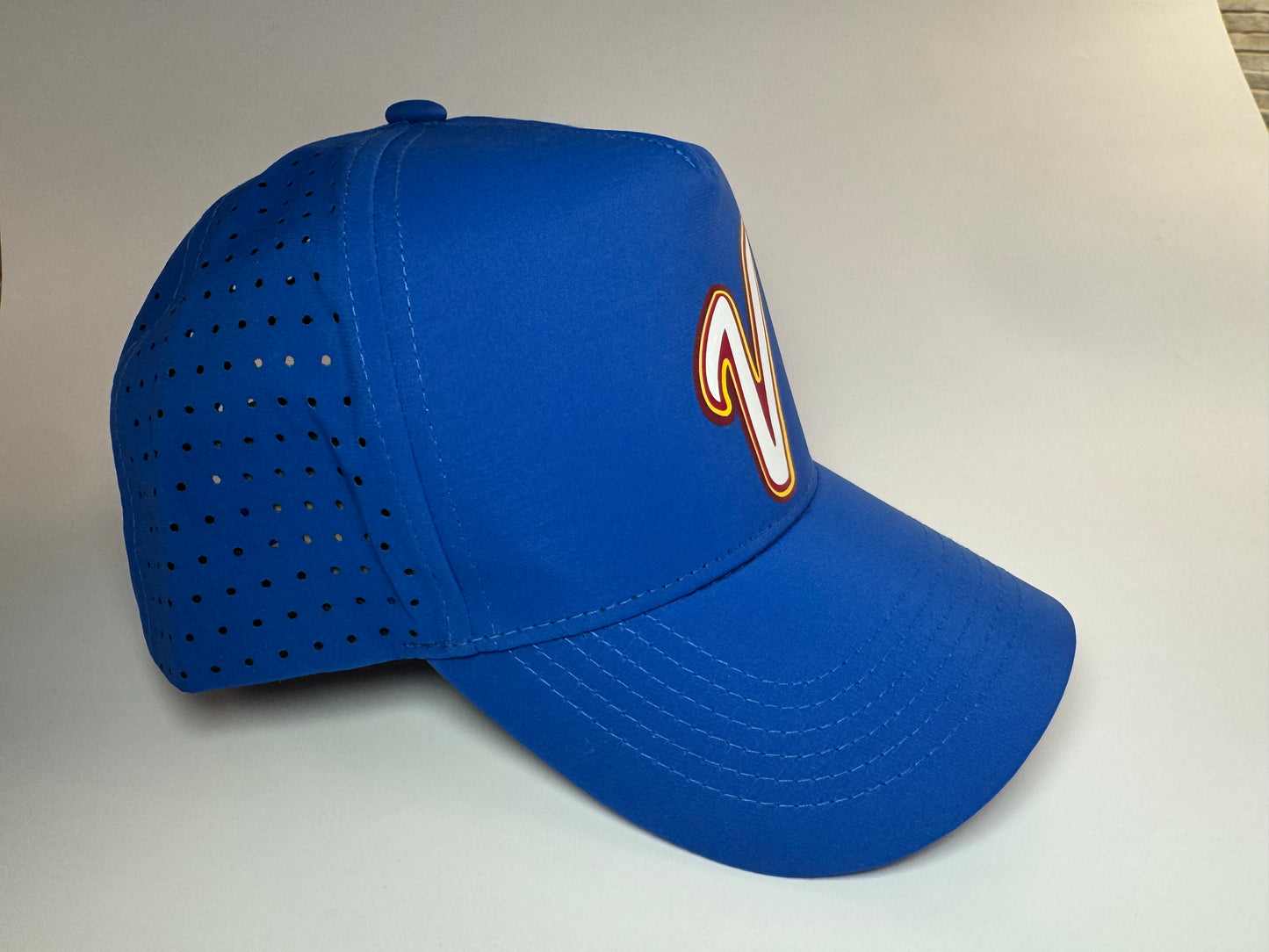 Unisex Blue Venezuela Baseball 2026 World Cap with V Logo and Breathable Design