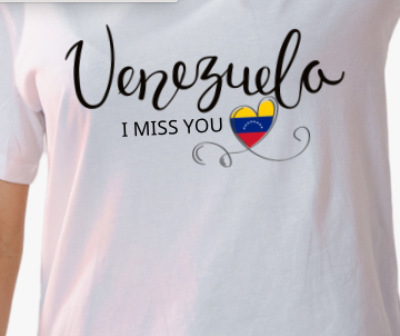 Camisa 'Venezuela I Miss You' – Conexión y Nostalgia