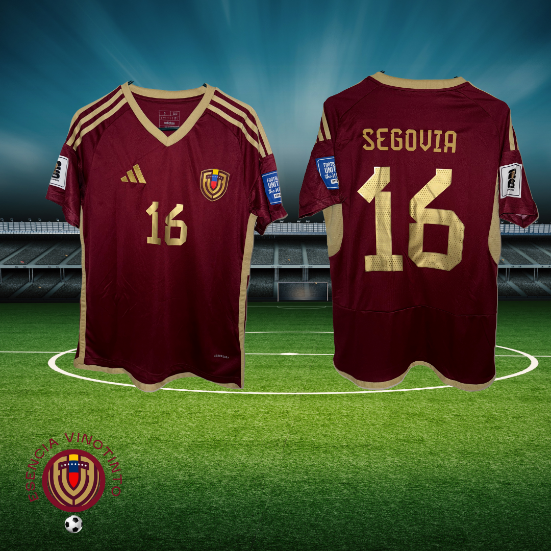 Venezuela Soccer Jerseys, Vinotinto Segovia #16, Eliminatorias Mundial 2026