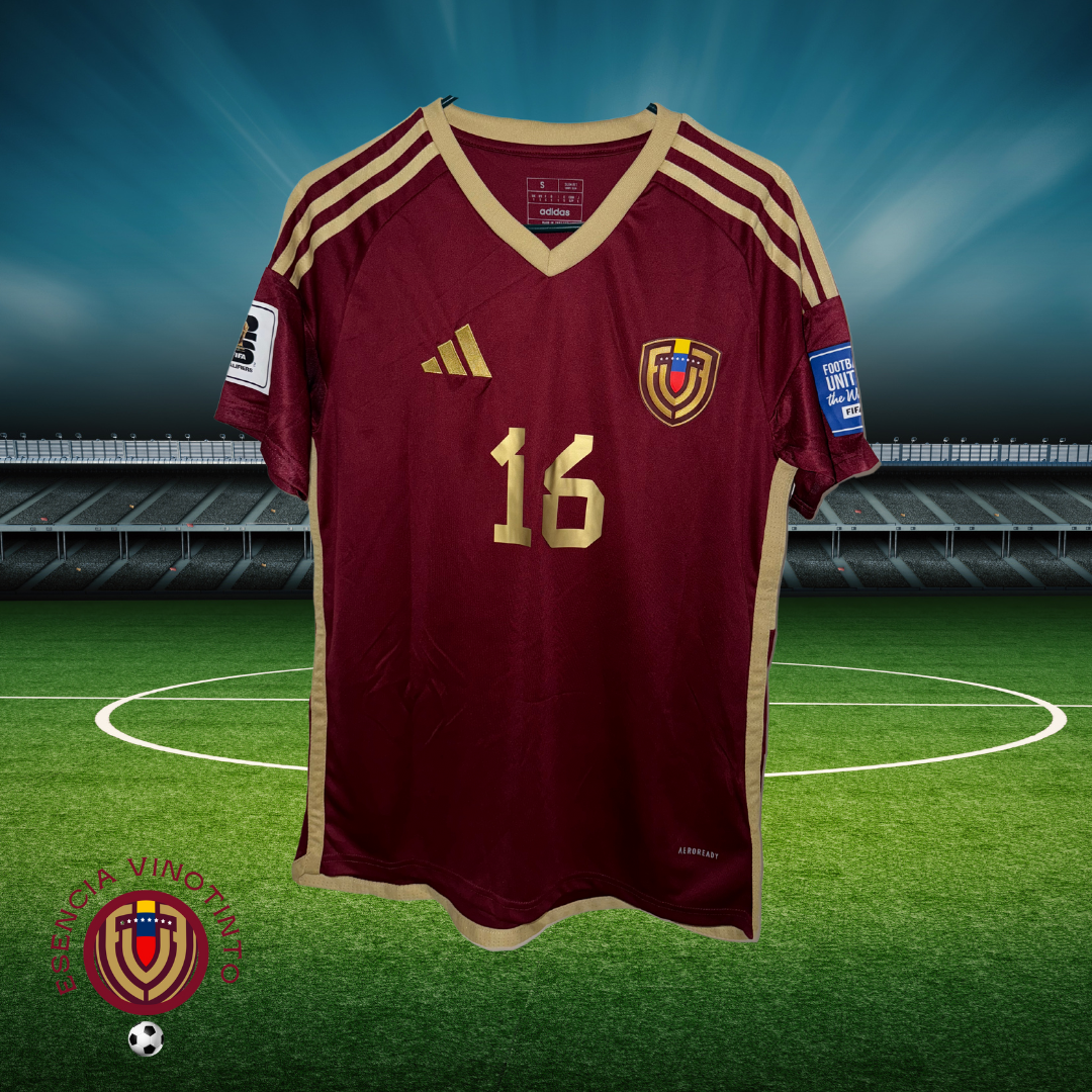 Venezuela Soccer Jerseys, Vinotinto Segovia #16, Eliminatorias Mundial 2026