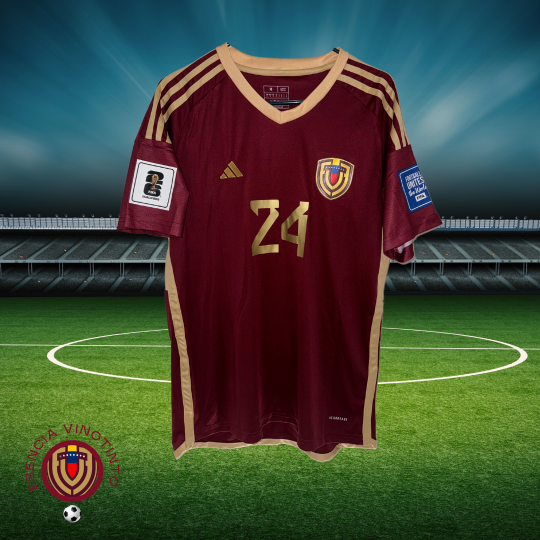 Venezuela Soccer Jerseys, Vinotinto Andrade #24, Eliminatorias Mundial 2026