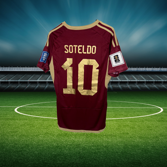 Venezuela Soccer Jerseys, Vinotinto Soteldo #10, Eliminatorias Mundial 2026